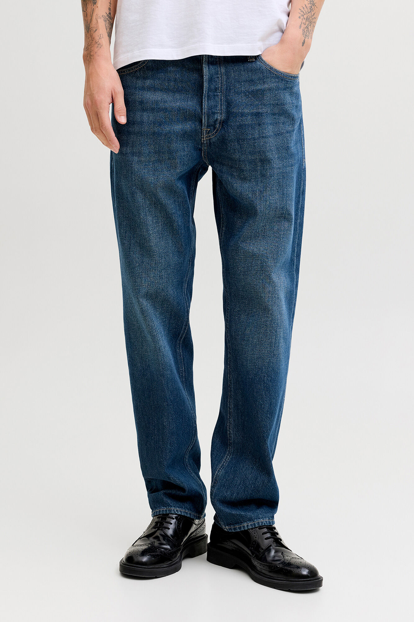 Jack & Jones Jeans relaxed tiro alto algod&oacute;n
