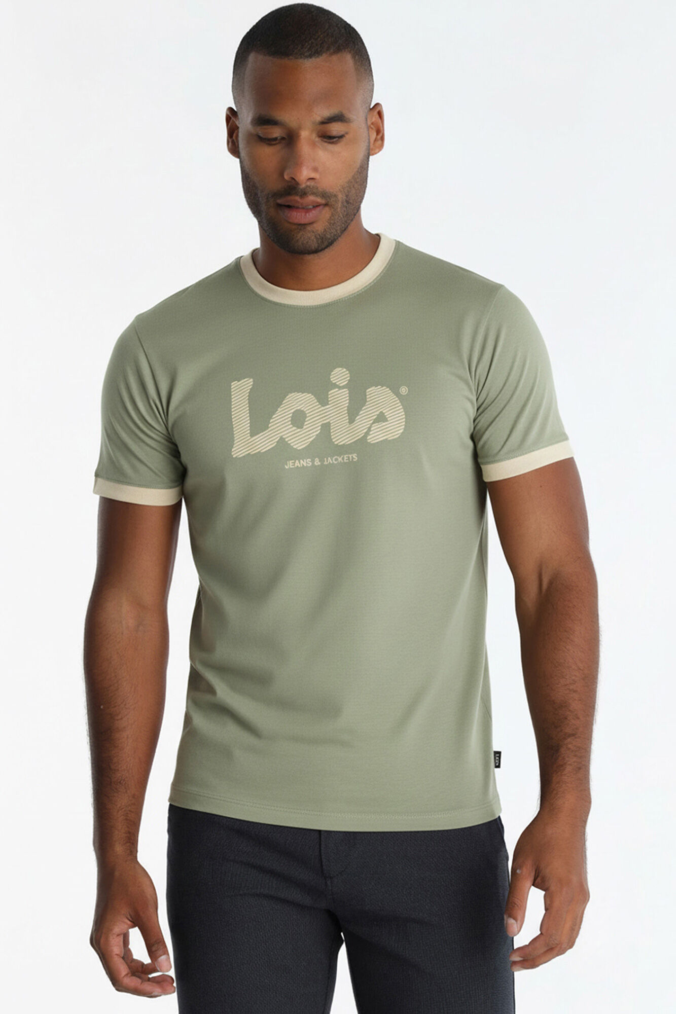 Lois T-shirt de manga curta com logo