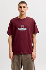 Jack & Jones T-shirt regular estampada rosa