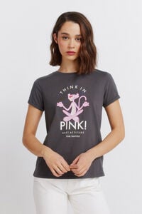 Springfield T-shirt de manga curta "Pink panther"