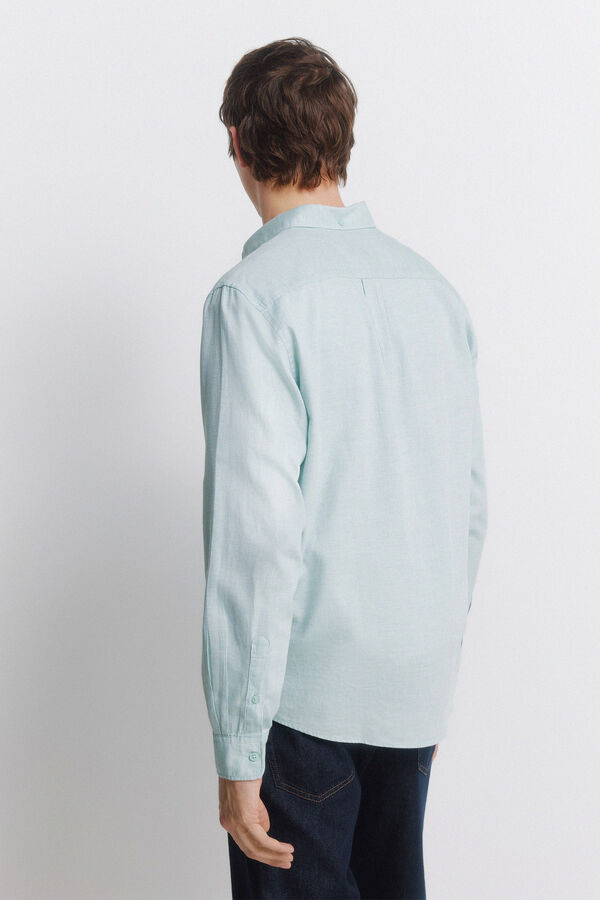 Springfield Camisa estruturada verde