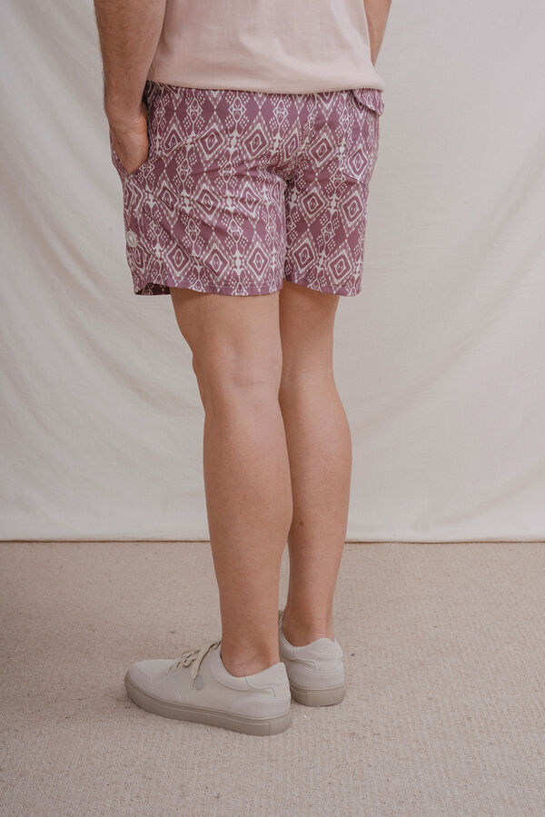 Celopman Fato de banho losangos vermelho