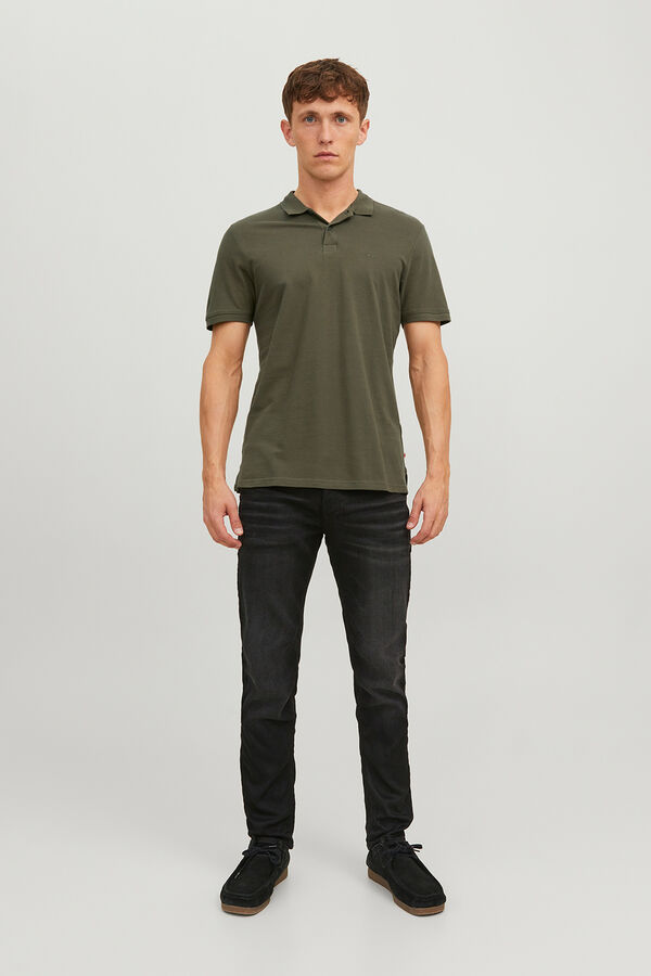 Jack & Jones Polo slim fit liso verde