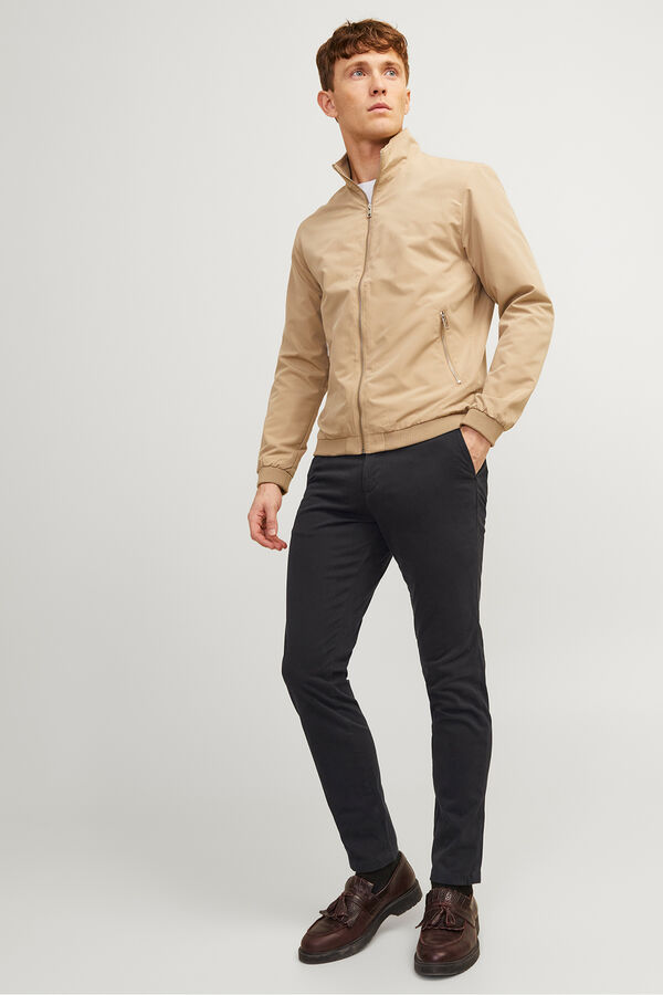 Jack & Jones Calças chino slim fit preto