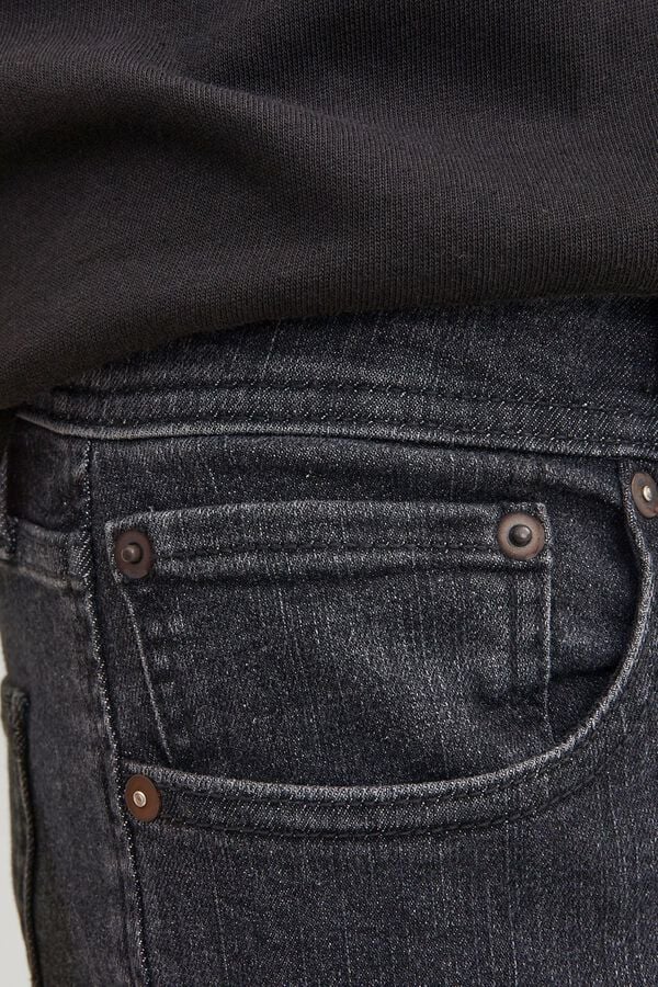 Jack & Jones Jeans slim cinco bolsos preto