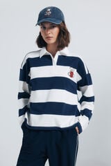 Springfield Polo riscas com bordado azul