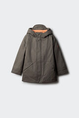 Springfield Kids Parka cinza para criança bege
