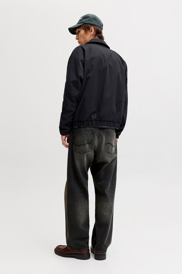 Jack & Jones jaqueta curta b&aacute;sica preto