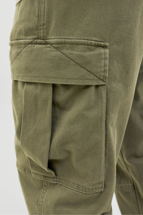 Jack & Jones Calças de ajuste relaxado verde