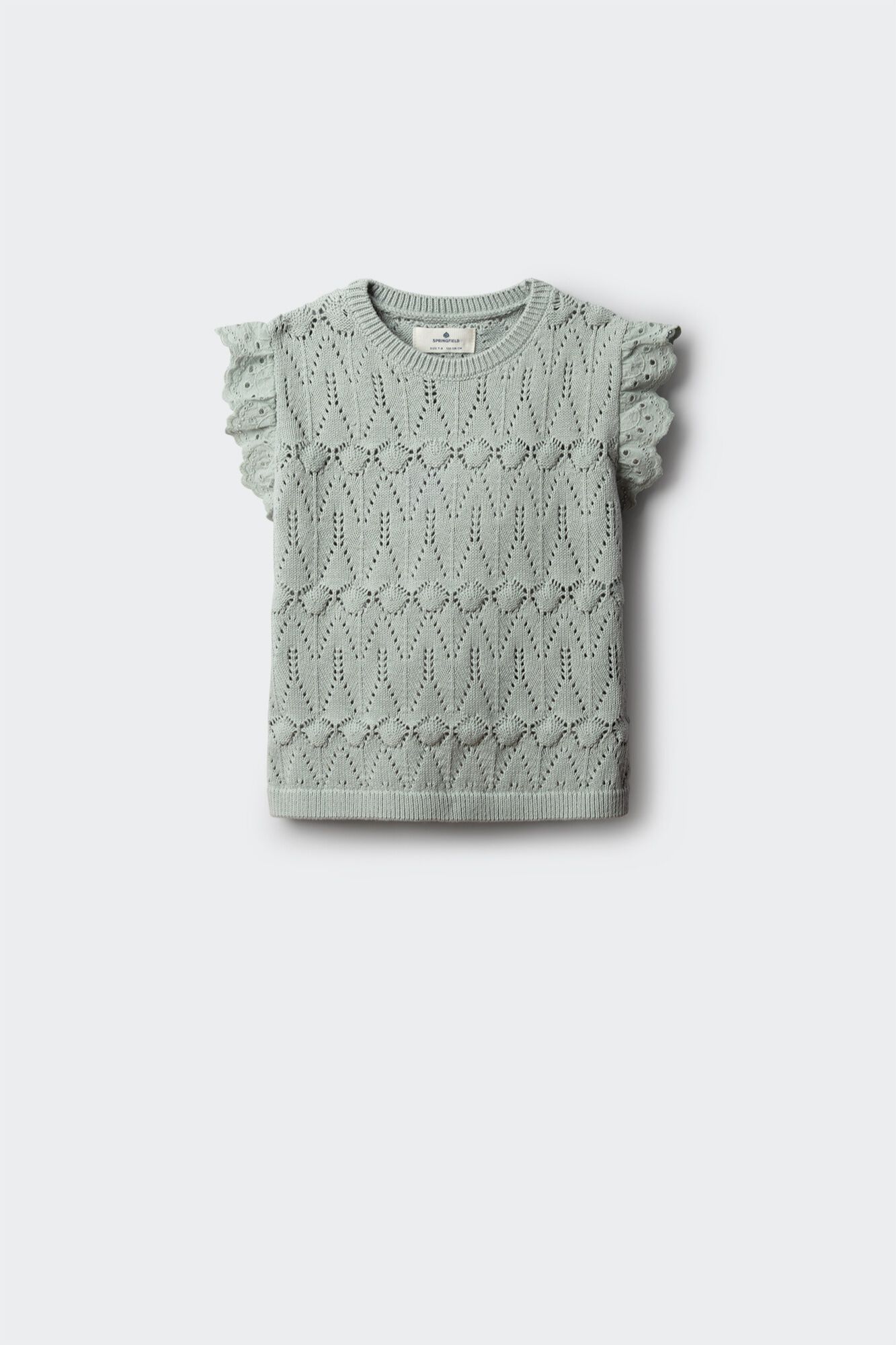 Springfield Kids Top de malha com folhos para menina