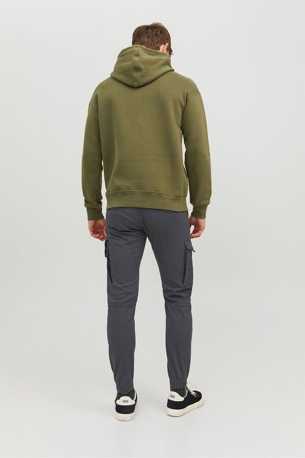 Jack & Jones calças cargo justas preto