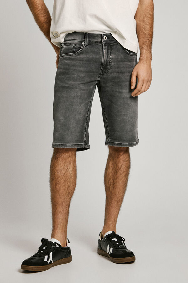 Pepe Jeans Bermuda Slim Gymdigo Track cinzento