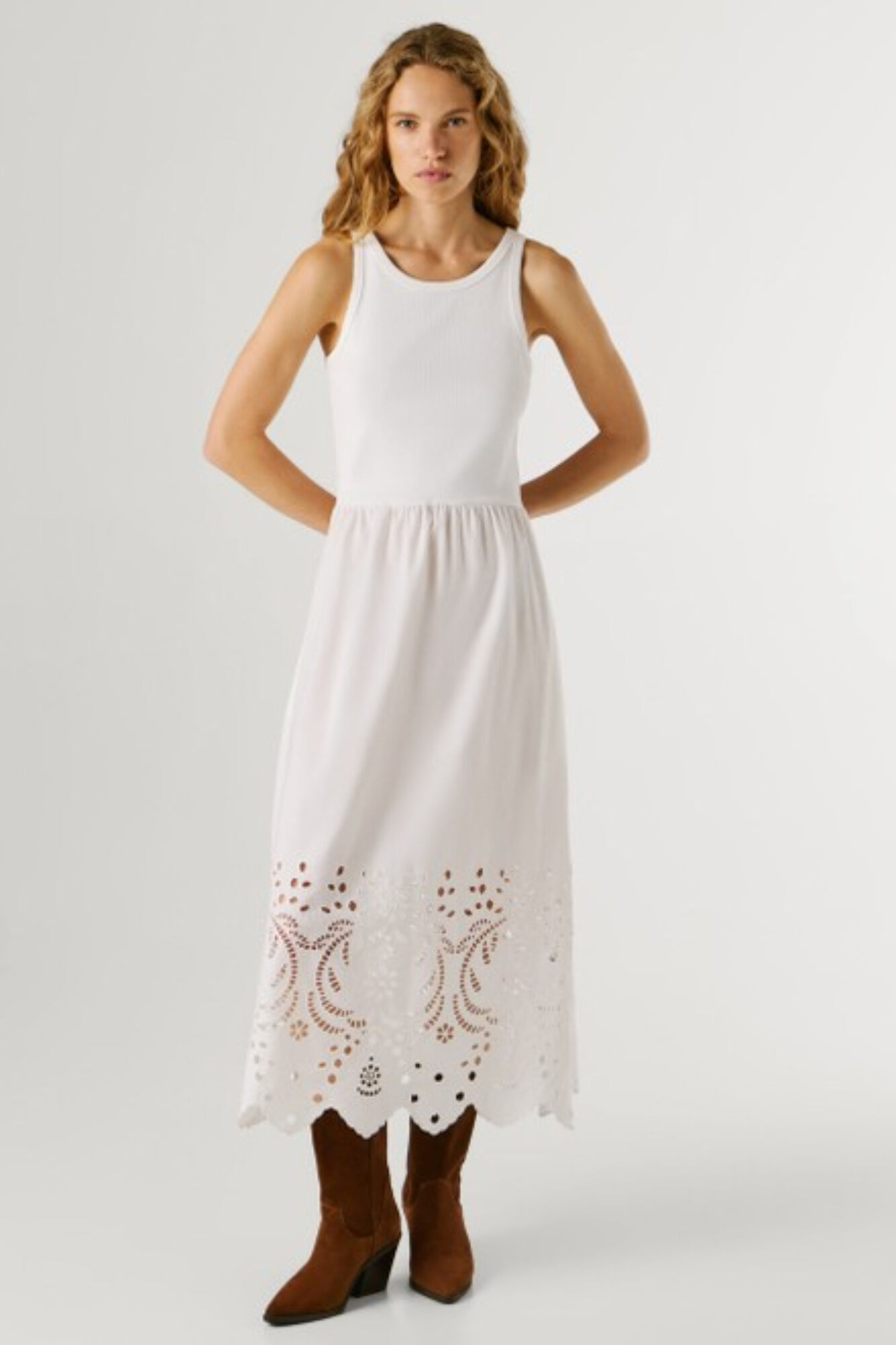 Pepe Jeans Vestido comprido sem mangas