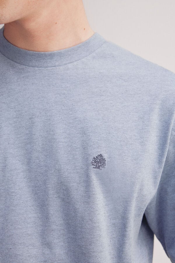 Springfield Camiseta básica melange azul