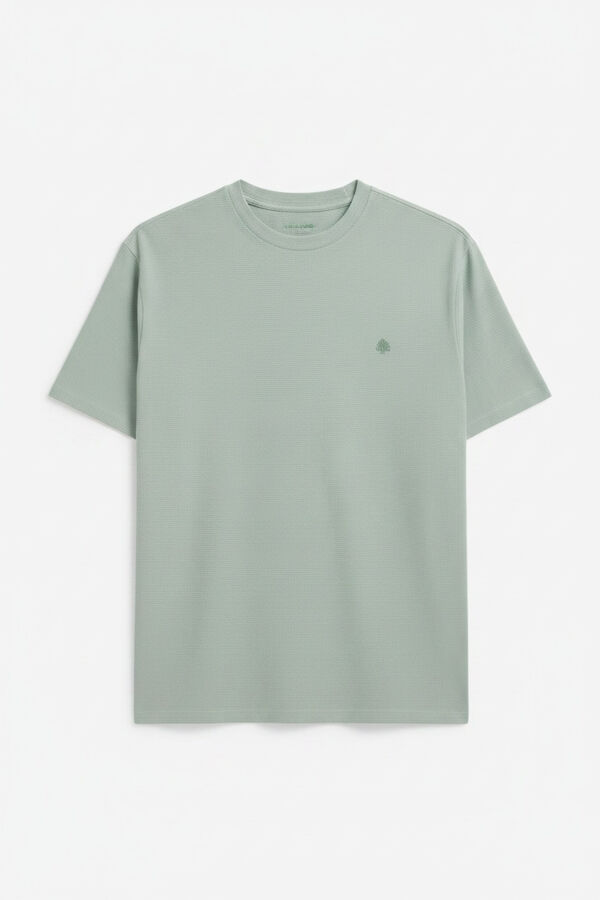 Springfield T-shirt em oxford verde