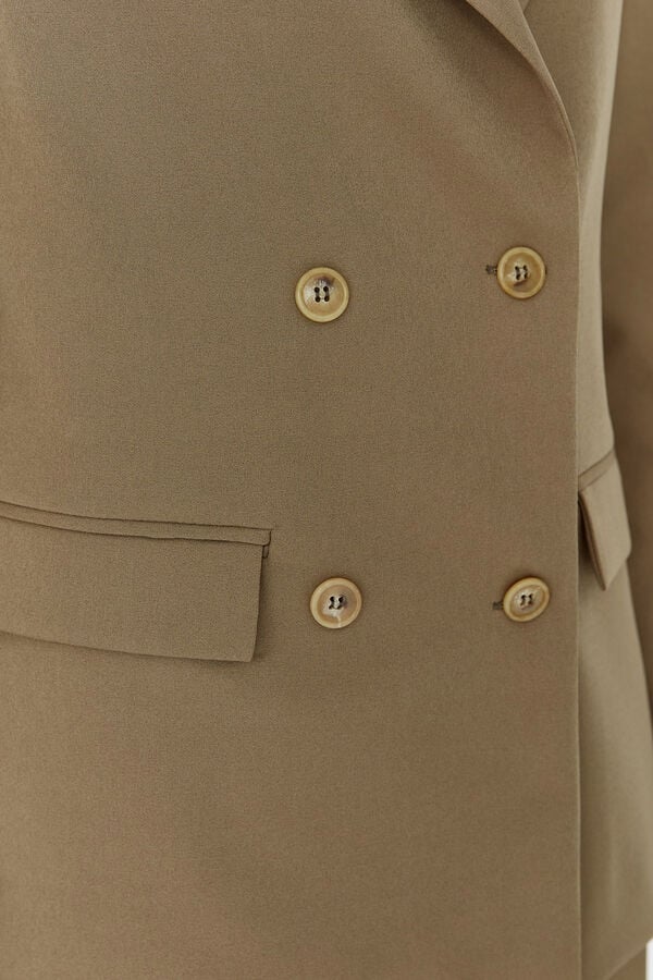 Trendyol Blazer de trespassado bege