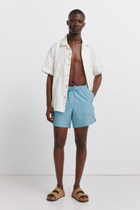 Springfield Fato de banho estampado de peixes