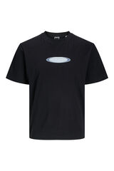 Jack & Jones PLUS Relaxed fit T-shirt with PLUS print black