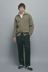 Springfield Cal&ccedil;a de riscas reto cinzento