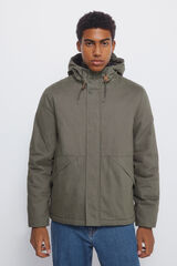 Springfield Parka curta acolchoada bege