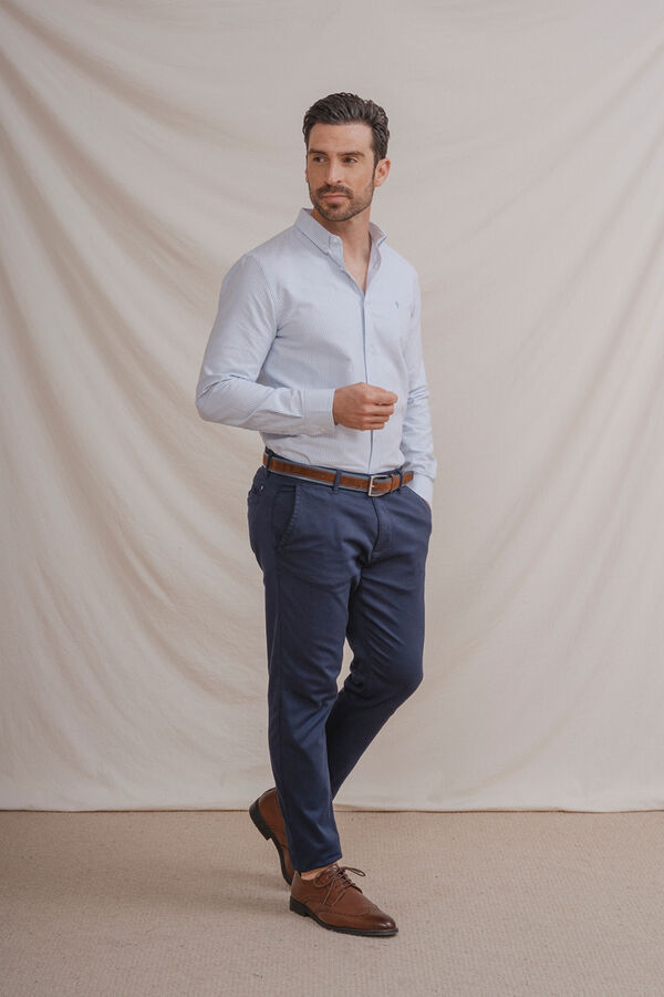 Celopman Camisa oxford azul