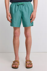 Springfield Printed fish swimwear green