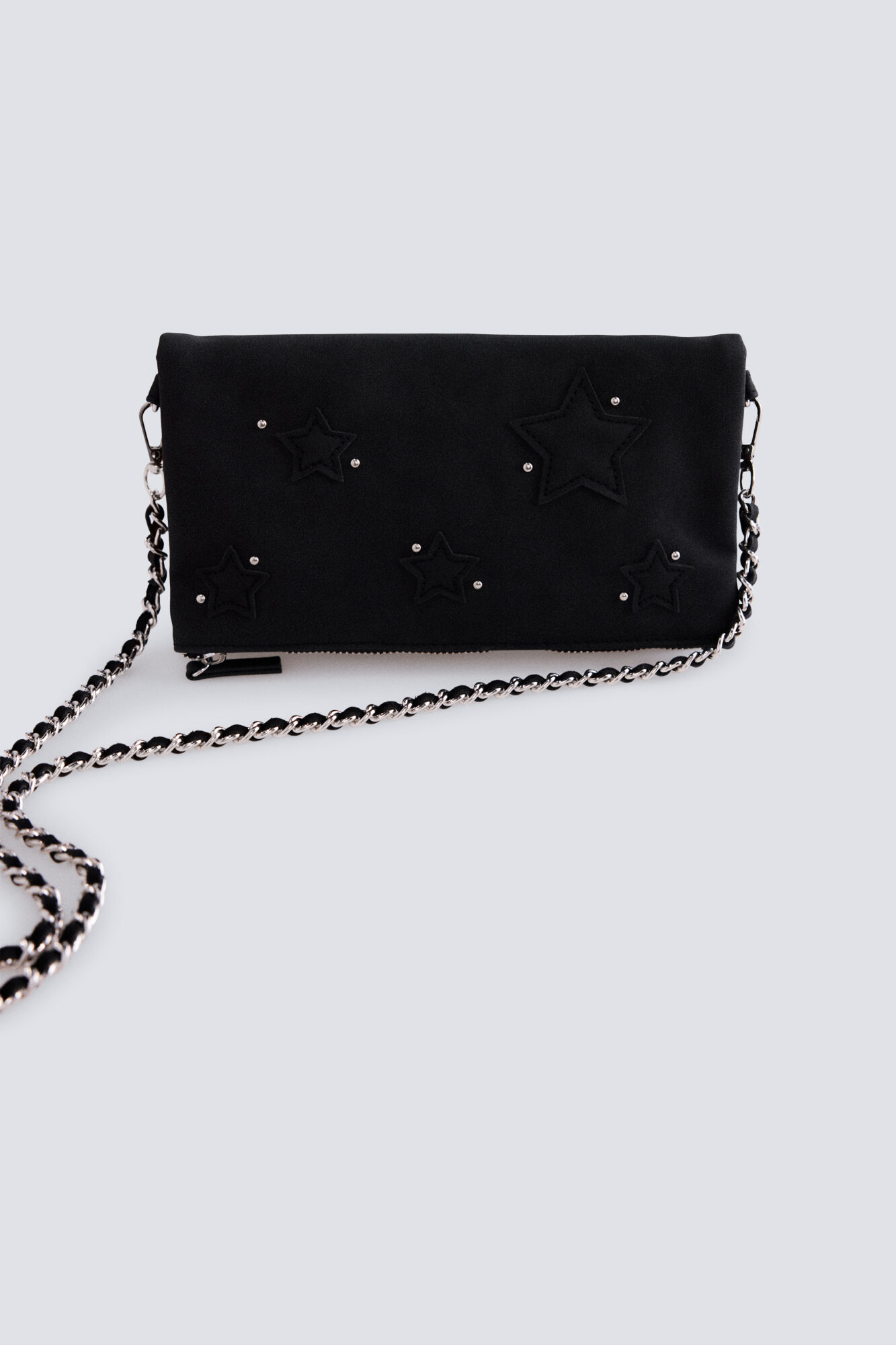 Springfield Bolsa de ombro efeito camur&ccedil;a estrela