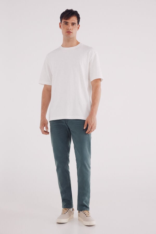 Springfield Calça slim fit com 5 calça azul