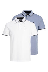 Jack & Jones Conjunto de 2 polos de manga curta azul