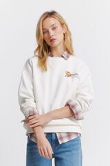 Springfield Sweatshirt Caf&eacute; boheme estampado