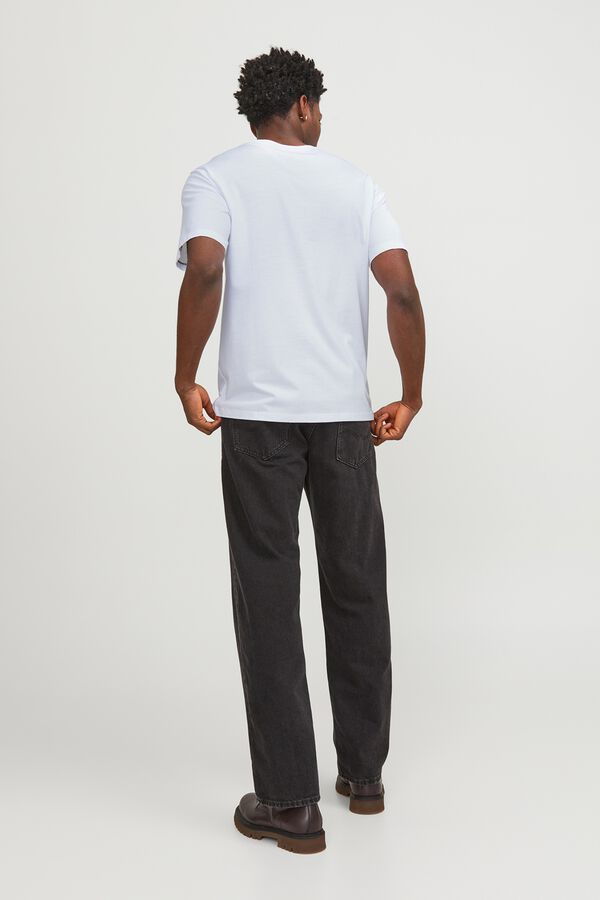 Jack & Jones T-shirt regular bordada branco