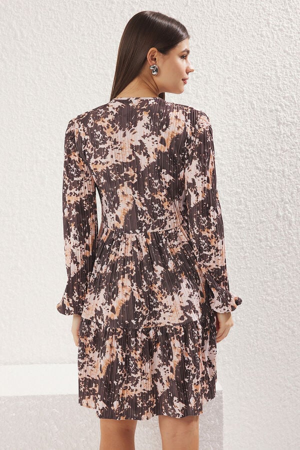 Trendyol Vestido mini com folhos branco