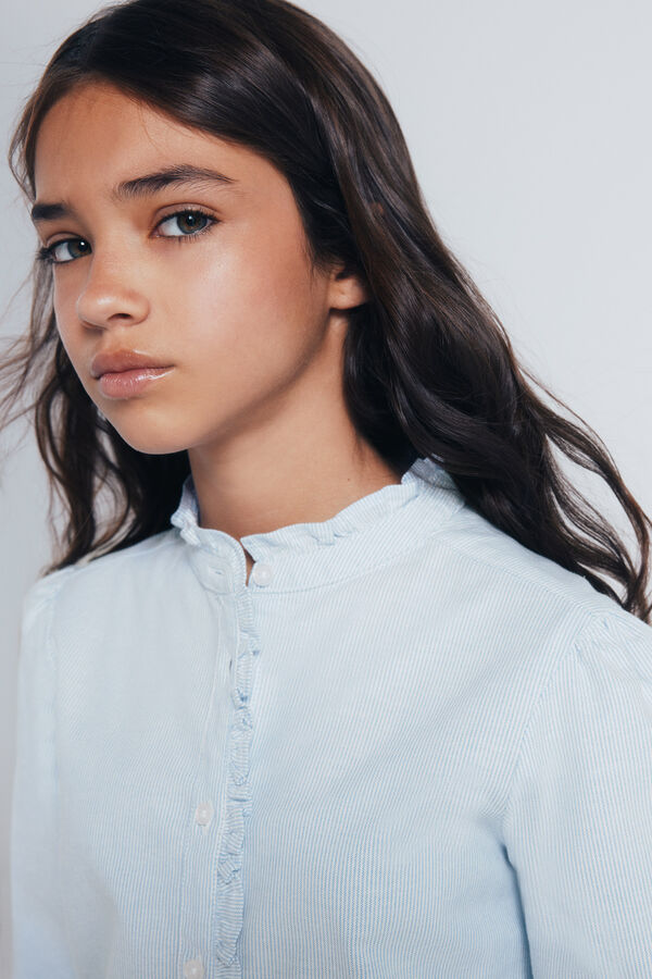 Springfield Kids Blusa manga larga niña azul