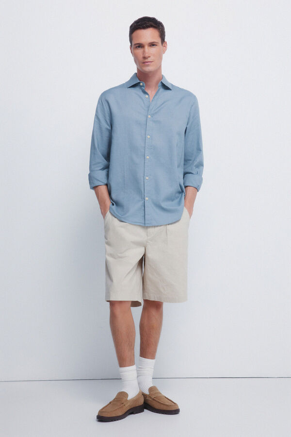 Springfield Structured shirt blue