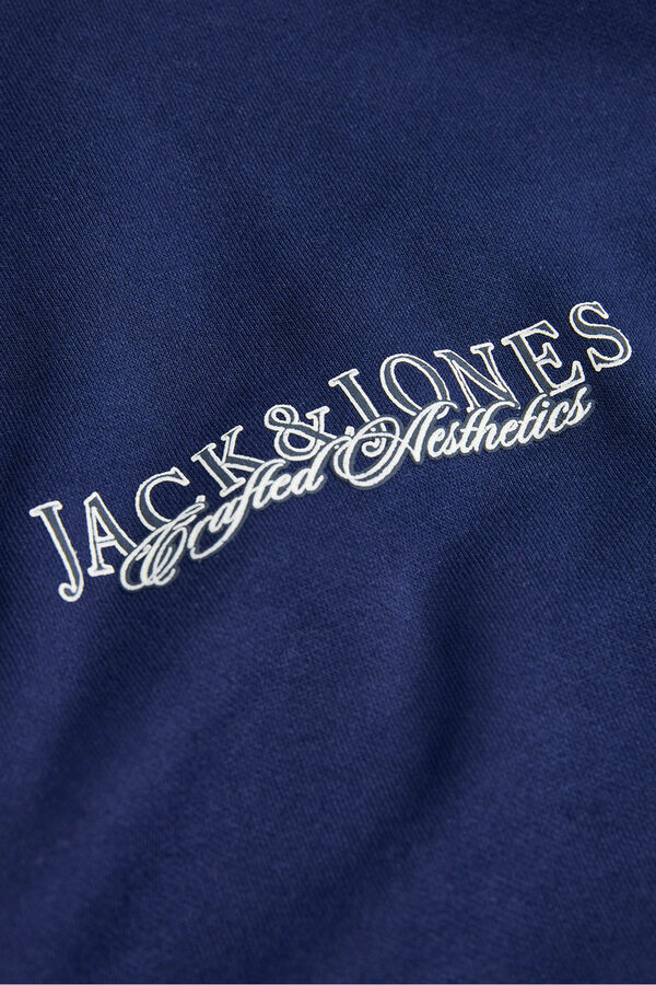 Jack & Jones PLUS Sweatshirt e logo capuz azul