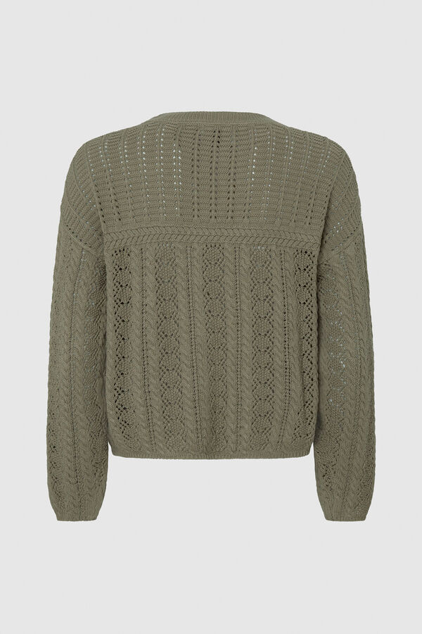Springfield Open-knit jumper dark gray