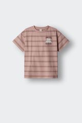 Springfield Kids T-shirt de manga curta ursos riscas menina rosa