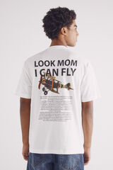 Springfield camiseta eu posso voar bege