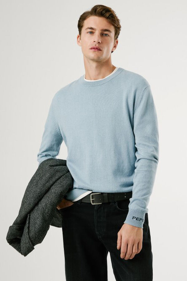 Pepe Jeans Camisola André com gola redonda azul