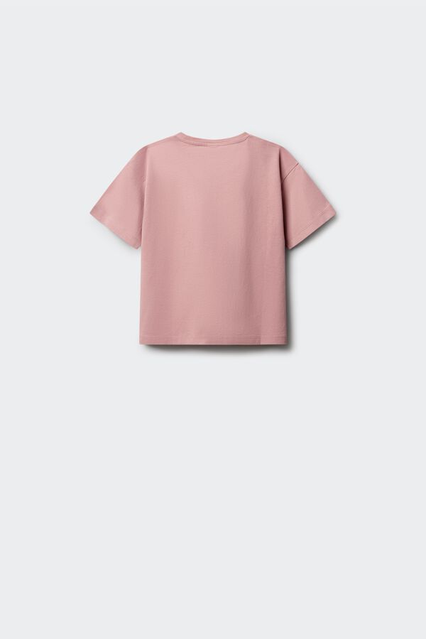 Springfield Kids T-shirt "Smile it's free" menina rosa