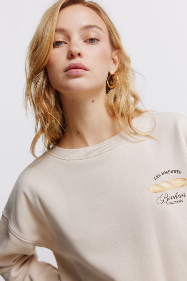 Springfield Sweatshirt Caf&eacute; boheme bege