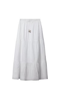 Springfield Saia midi com folhos