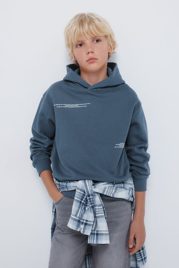 Springfield Kids Sweatshirt Capuz para meninos azul