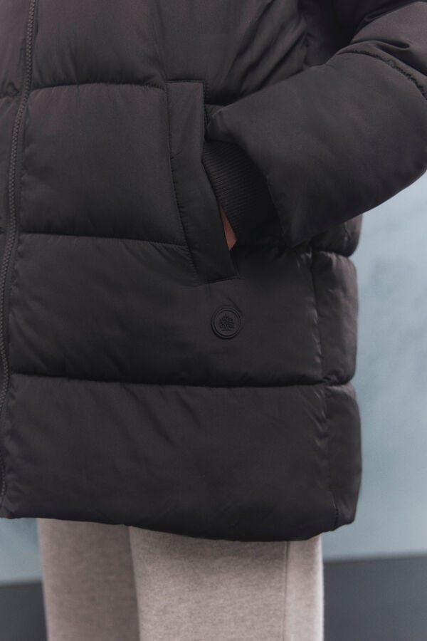 Springfield Casaco acolchoada repelente à água Sorona Aura preto