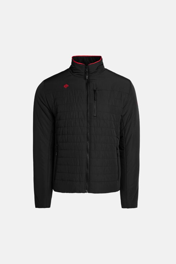 Chaqueta híbrida con relleno de fibra