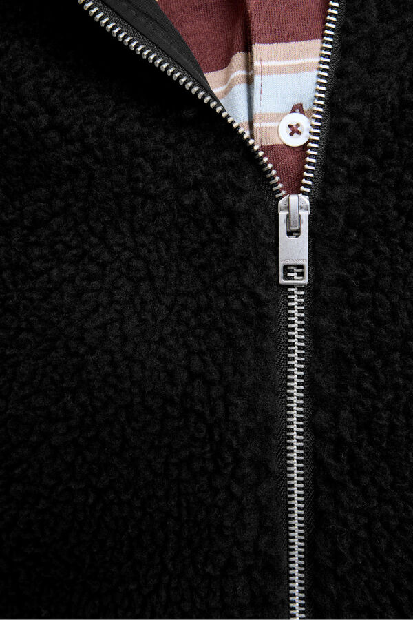 Jack & Jones Casaco de pelúcia preto