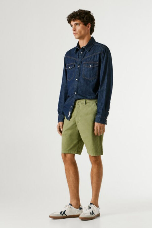 Pepe Jeans Cal&ccedil;&otilde;es chino Caqui escuro