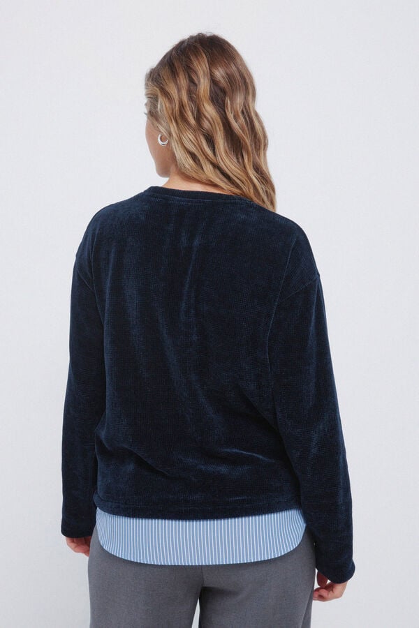 Springfield Camisola chenille "New York" azul