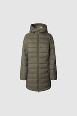 Pepe Jeans Jaqueta longa acolchoada de plumas Caqui escuro
