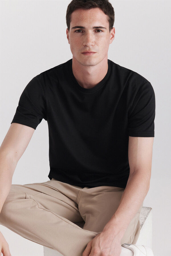 Springfield T-shirt com aspeto t&eacute;cnico preto